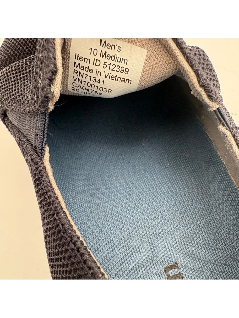 L.L.Bean Men's Size 10 Slip-On Casual Shoes Black Mesh Comfort Breathable